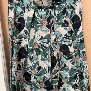 Floral cotton skirt